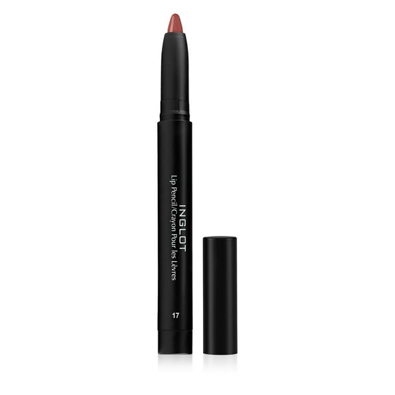 Inglot AMC Lip Pencil with Sharpener, 17 Maroon, 1.8g