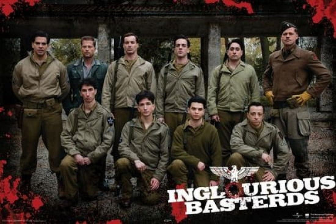Inglourious Basterds - Group Laminated Poster (24 x 36) - Walmart.com, image size:1100x732