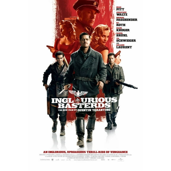 Inglourious Basterds Movie Poster 24inx36in Art Poster 24x36 Multi-Color Square Adults Poster Time