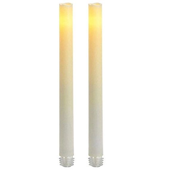 Inglow White Taper Candle 9 in. H