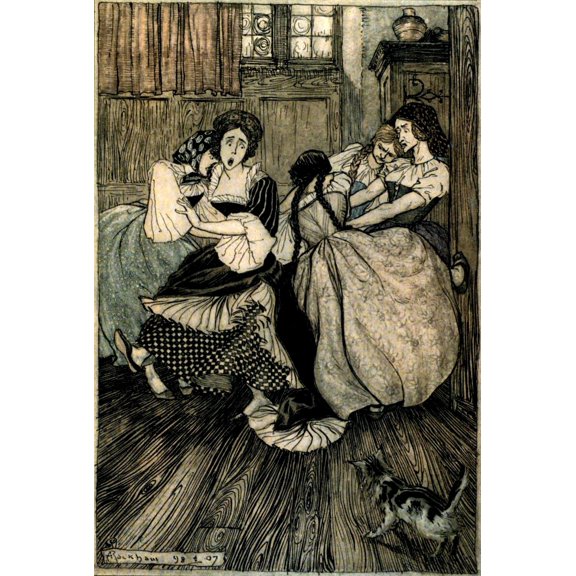 Ingoldsby Legends 1907 How very tenacious Poster Print by A. Rackham (24 x 36)