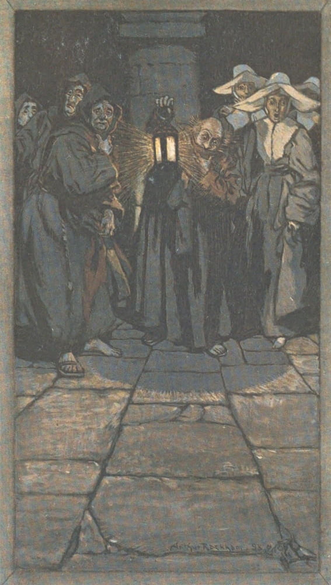 Ingoldsby Legends 1907 In dead of night Canvas Art - A Rackham (18 x 24)