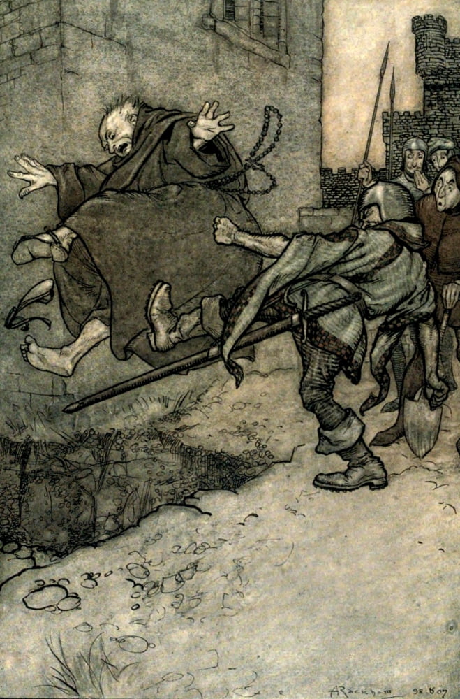 Ingoldsby Legends 1907 One kick but one Canvas Art - A Rackham (24 x 36)