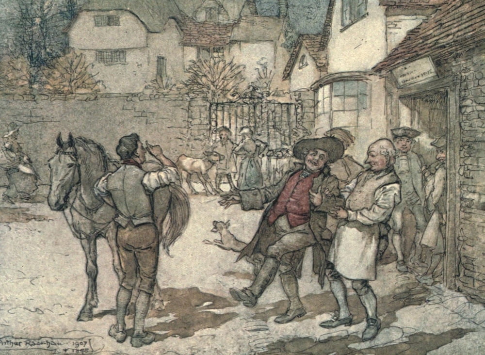 Ingoldsby Legends 1907 Score of ewes brought profit Canvas Art - A Rackham (18 x 24)