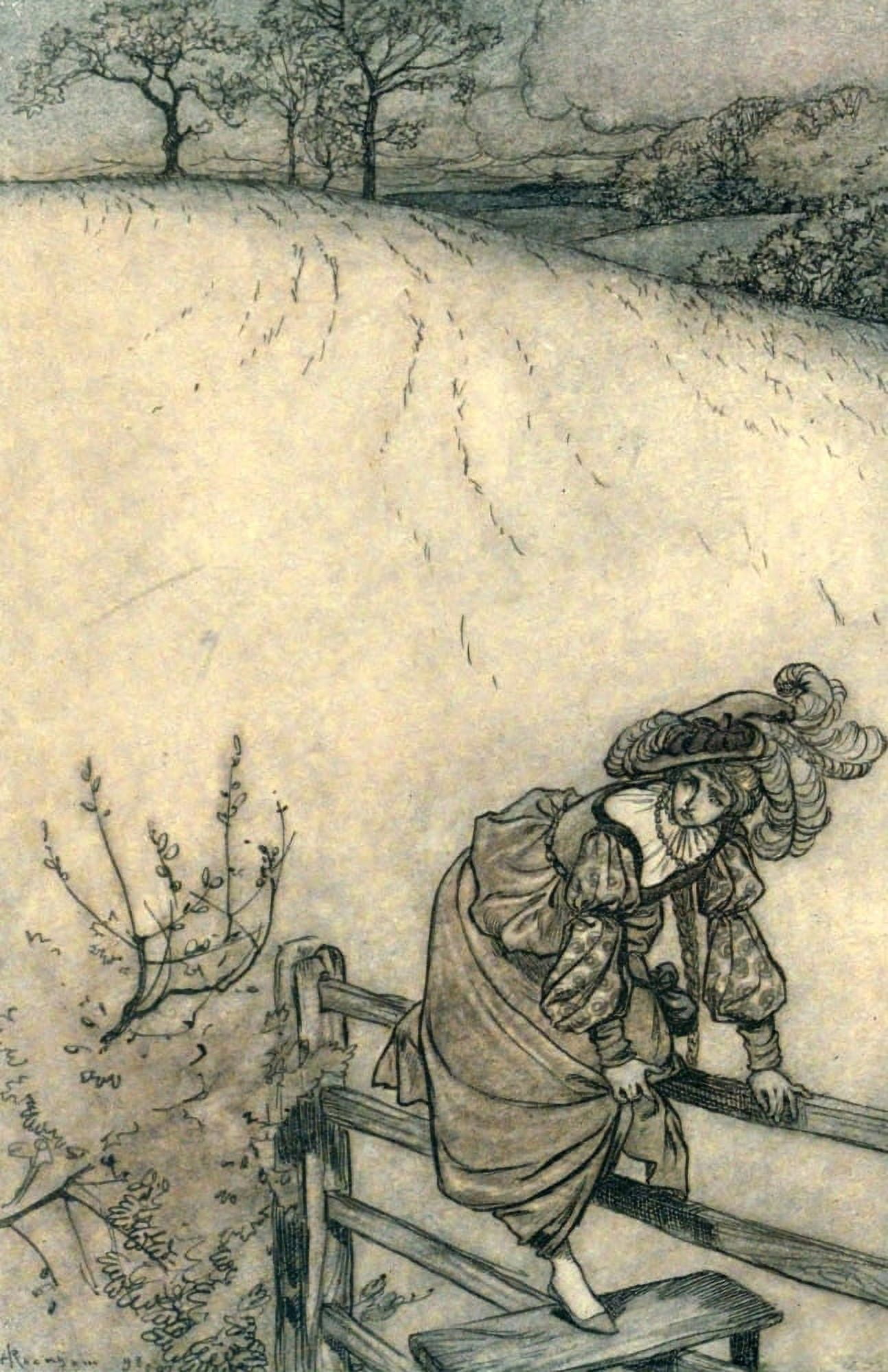 Ingoldsby Legends 1907 Stiles bothered Odille Canvas Art - A Rackham (24 x 36)