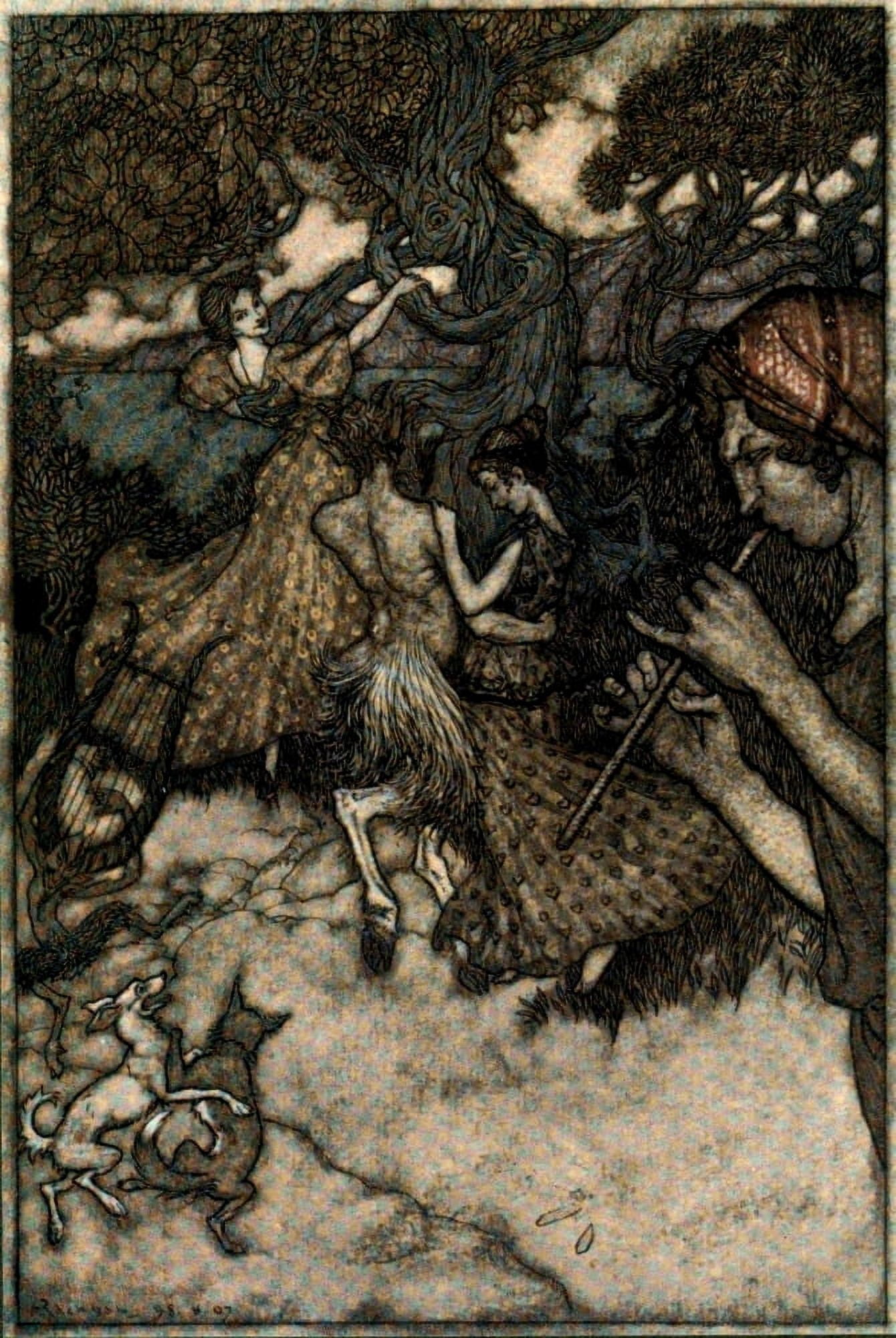 Ingoldsby Legends 1907 Waltz Canvas Art - A Rackham (24 x 36)