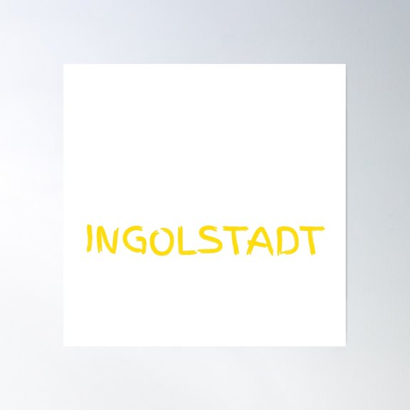 Ingolstadt Design Poster Wall Art, Modern Wall Decor, 16x16 UNFRAMED