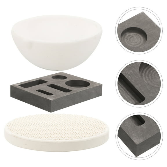 ETEREAUTY Melting Furnace Kit Ingot Mold Set Graphite 1 Set
