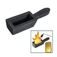 thumbnail image 1 of Ingot Mold With Handle 50 Oz Cast Iron Loaf Bar Melt Gold Copper Silver Scrap, 1 of 6
