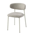 thumbnail image 1 of Ingram Light Gray Upholstered Side Chair Set of 2, Modern Dining Chairs with Padded Seat and Back, 1 of 7