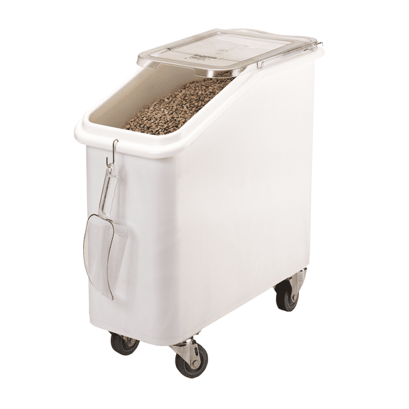 Ingredient Bin 20 Gallons Slant Top White
