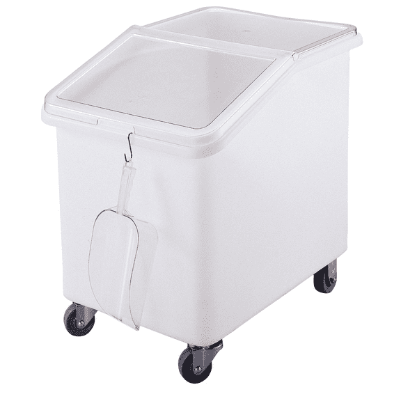 Ingredient Bin 37 Gallons Slant Top White
