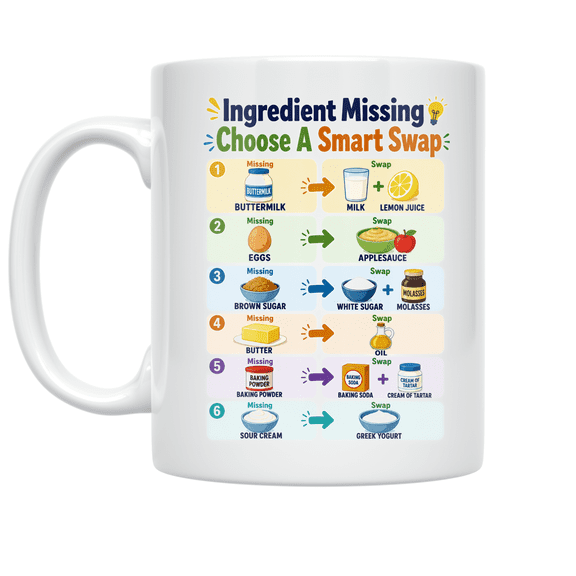 Ingredient Missing Choose A Smart Swap - Kitchen Enthusiast - 11 oz Ceramic Coffee Mug