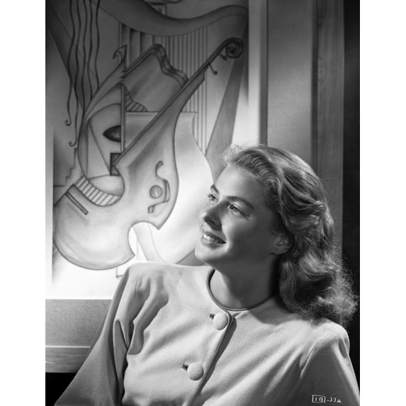 Ingrid Bergman Posed in a Long Sleeve Blouse with Buttons Photo Print (8 x 10)