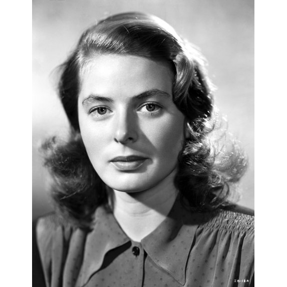 Ingrid Bergman on a Brush-Up Hairdo Photo Print (8 x 10)