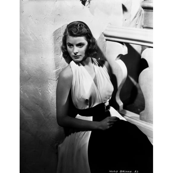 Ingrid Bergman wearing a Halter Dress Photo Print (24 x 30)