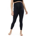 thumbnail image 1 of Ingrid & Isabel Basics 7/8 Active Maternity Legging with Crossover Panel, Belly Support, Black, 1 of 5