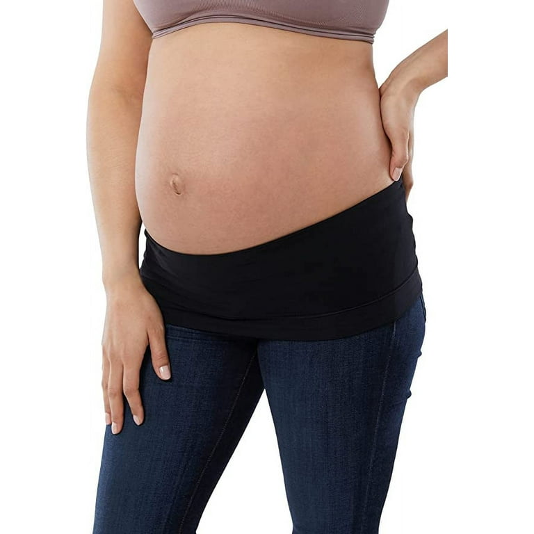 2 Pcs (black+gray) Maternity Pants Extender Adjustable Elastic Waist  Maternity Belt Extender Elastic Pregnancy Pants Extender For Pregnant Woman