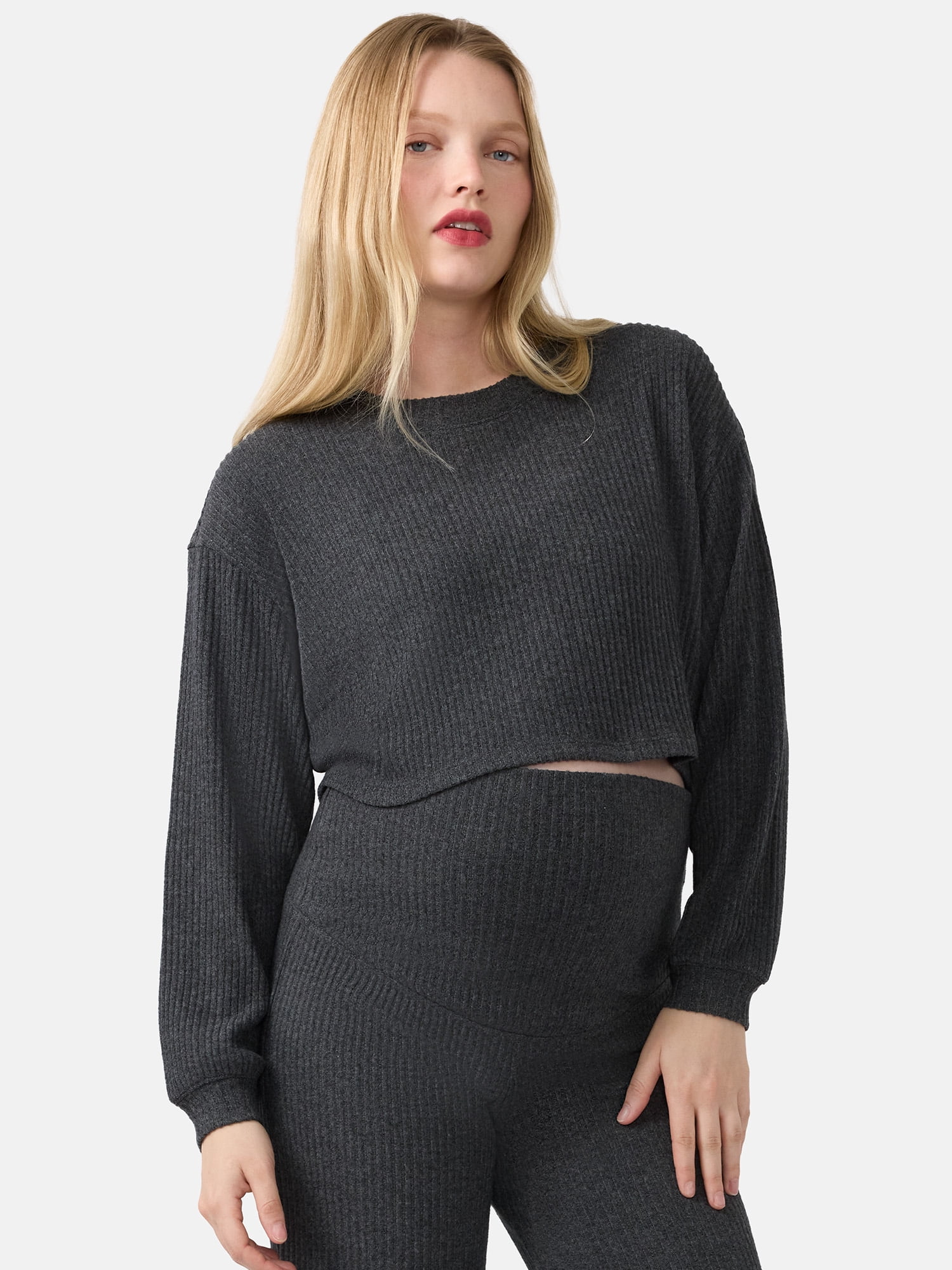 Ingrid & Isabel For Every Belly Women's Maternity Ribbed Top, Sizes S-XXL