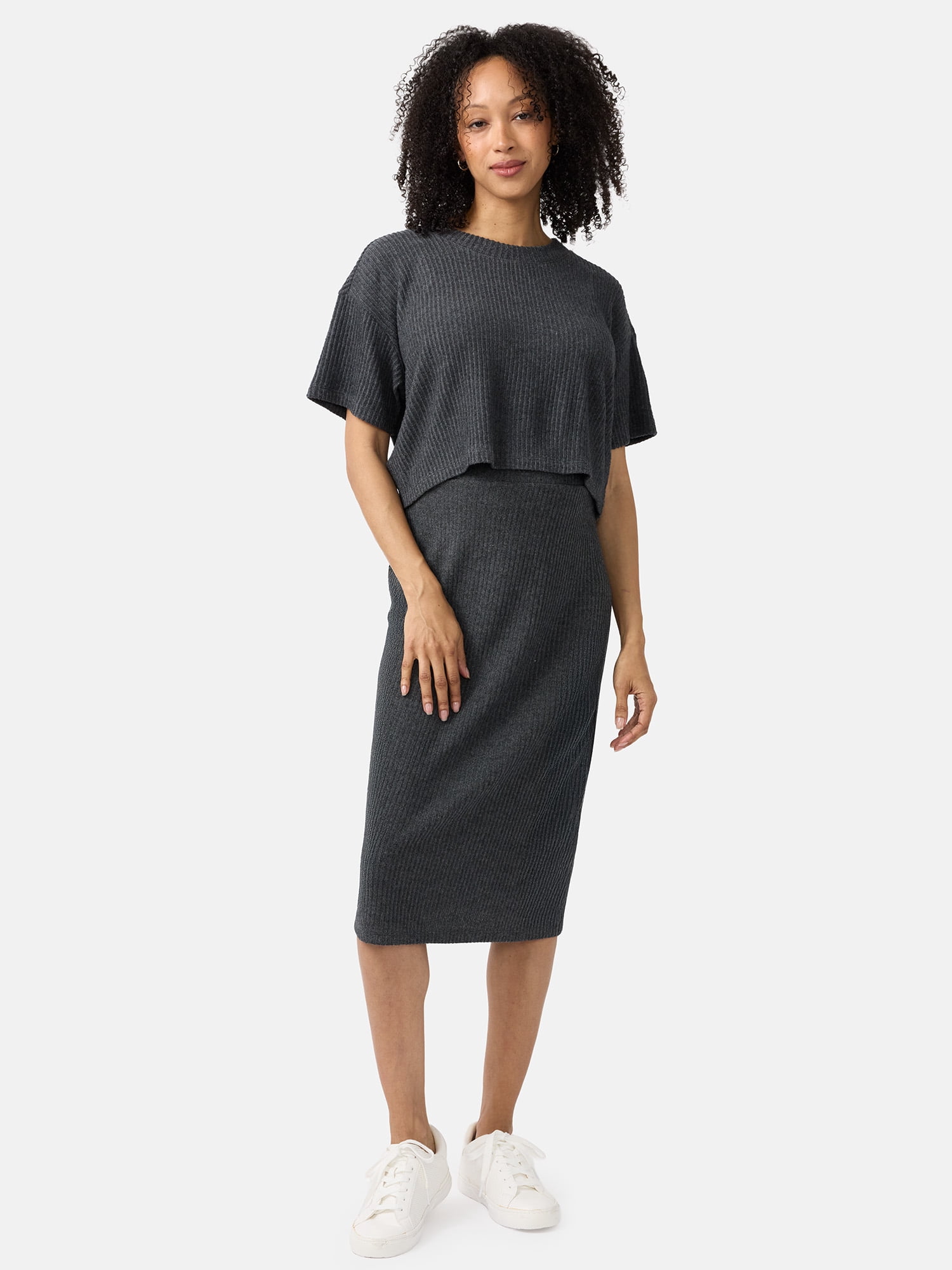 Ingrid & Isabel For Every Belly Maternity Cozy Rib Skirt