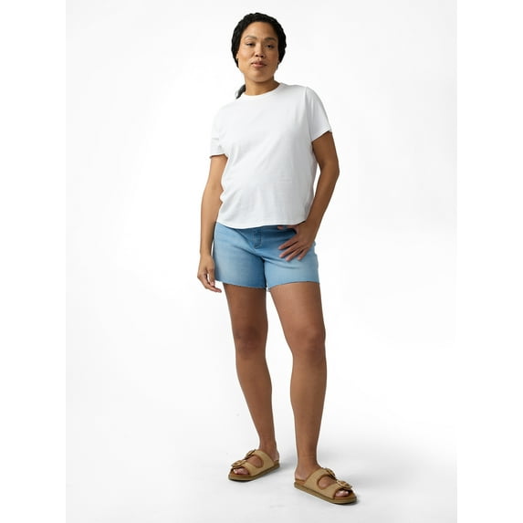 Ingrid & Isabel For Every Belly Maternity Denim Short, Available in Sizes S-XXL