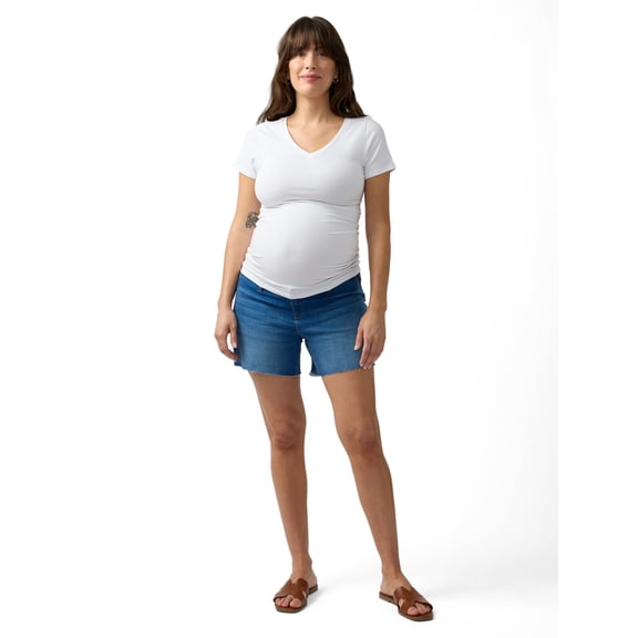 Ingrid & Isabel For Every Belly Maternity Denim Short, Available in Sizes S-XXL