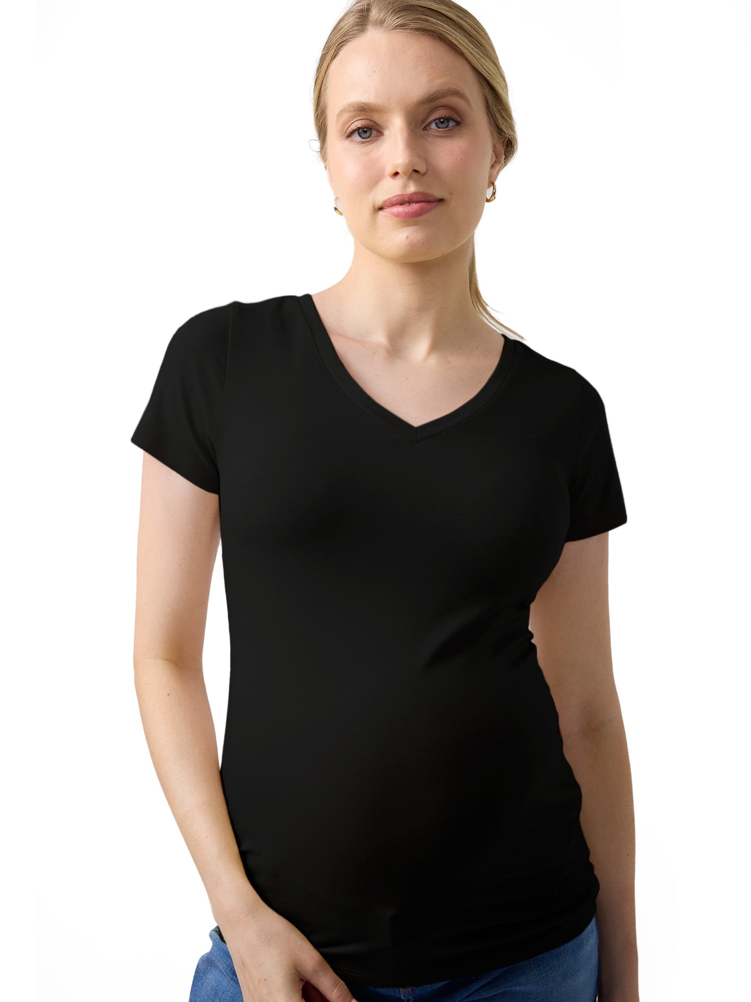 Ingrid & Isabel For Every Belly Maternity Fitted V-Neck Tee, Sizes S-XXL