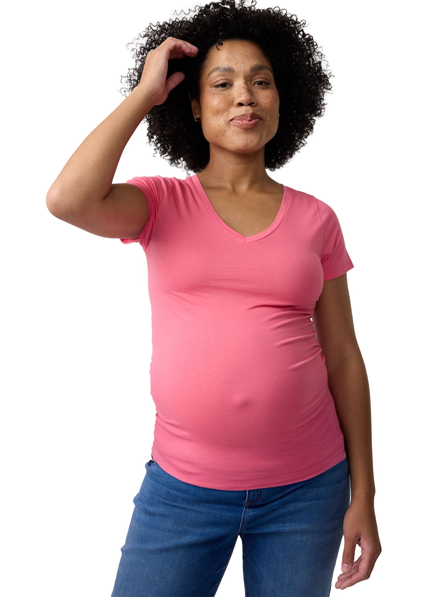 Ingrid & Isabel For Every Belly Maternity Fitted V-Neck Tee, Sizes S-XXL