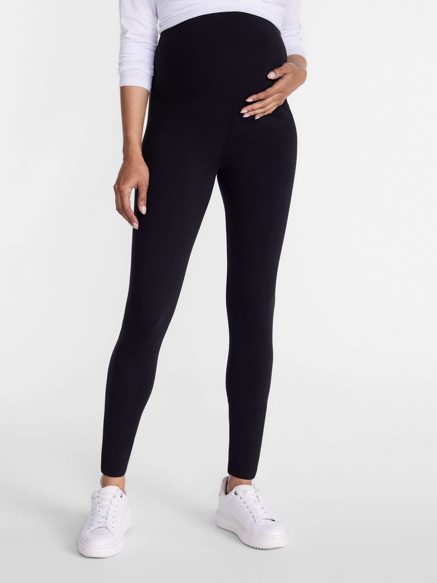 Ingrid & Isabel For Every Belly Women's Maternity Fleece Lined Leggings, Sizes S-XXL