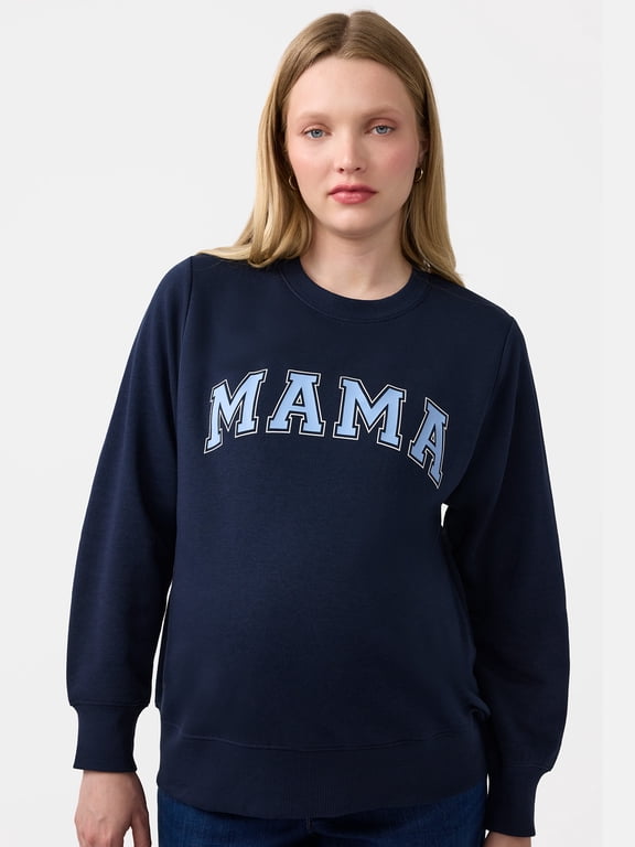 Women’s Maternity Graphic Sweatshirt, Sizes S-XXL