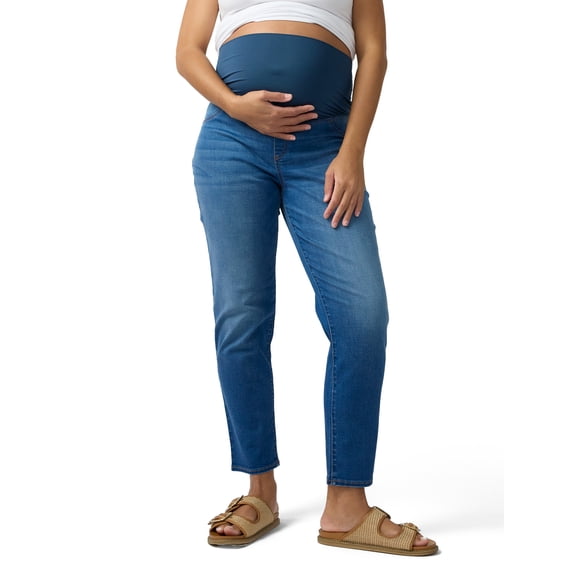 Ingrid & Isabel For Every Belly Women's Maternity Straight Denim Jean, Sizes S-XXL
