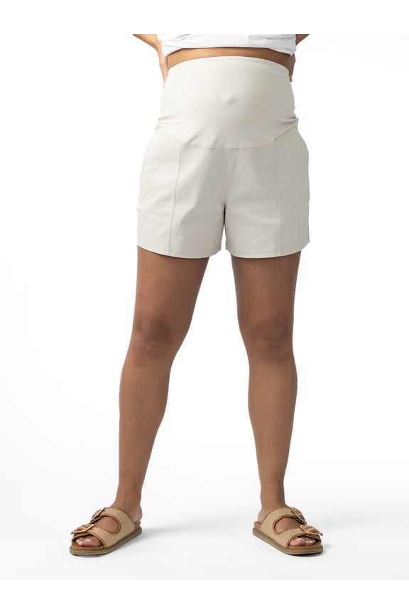 Women's Maternity Over The Belly Casual Shorts, Sizes S-XXL