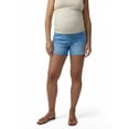 thumbnail image 1 of Ingrid & Isabel For Every Belly Women's Maternity Over The Belly Raw Hem Denim Short, Sizes S-XXL, 1 of 9