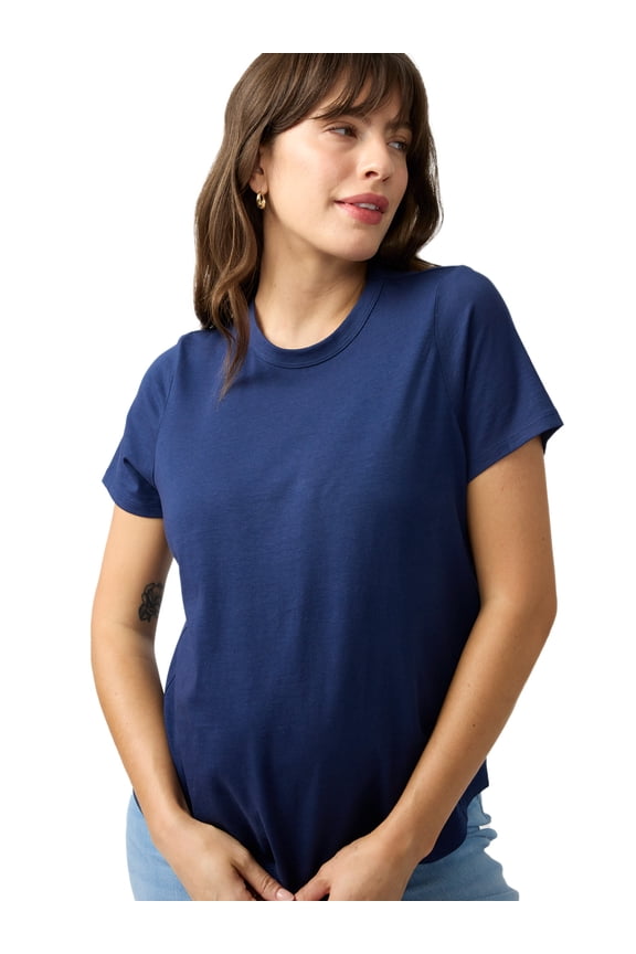 Maternity Relaxed Crew Tee, Sizes S-XXL