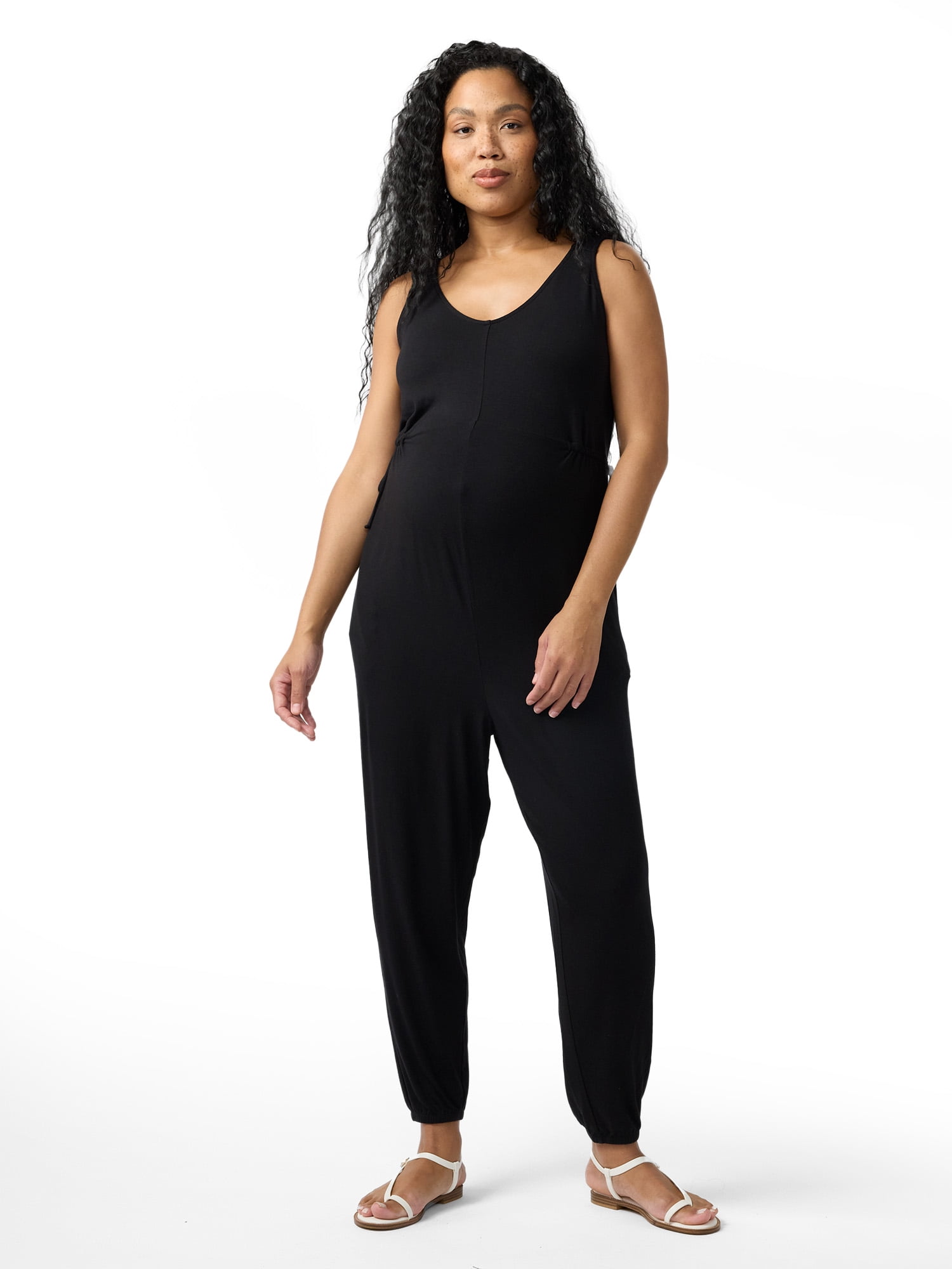 Ingrid & Isabel For Every Belly Women's Maternity Sleeveless Knit Leisure Jumpsuit, Sizes S-XXL