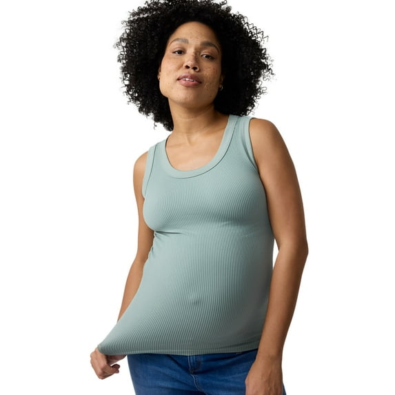 Ingrid & Isabel For Every Belly Women's Maternity Seamless Fitted RibTank, Sizes S-XXL
