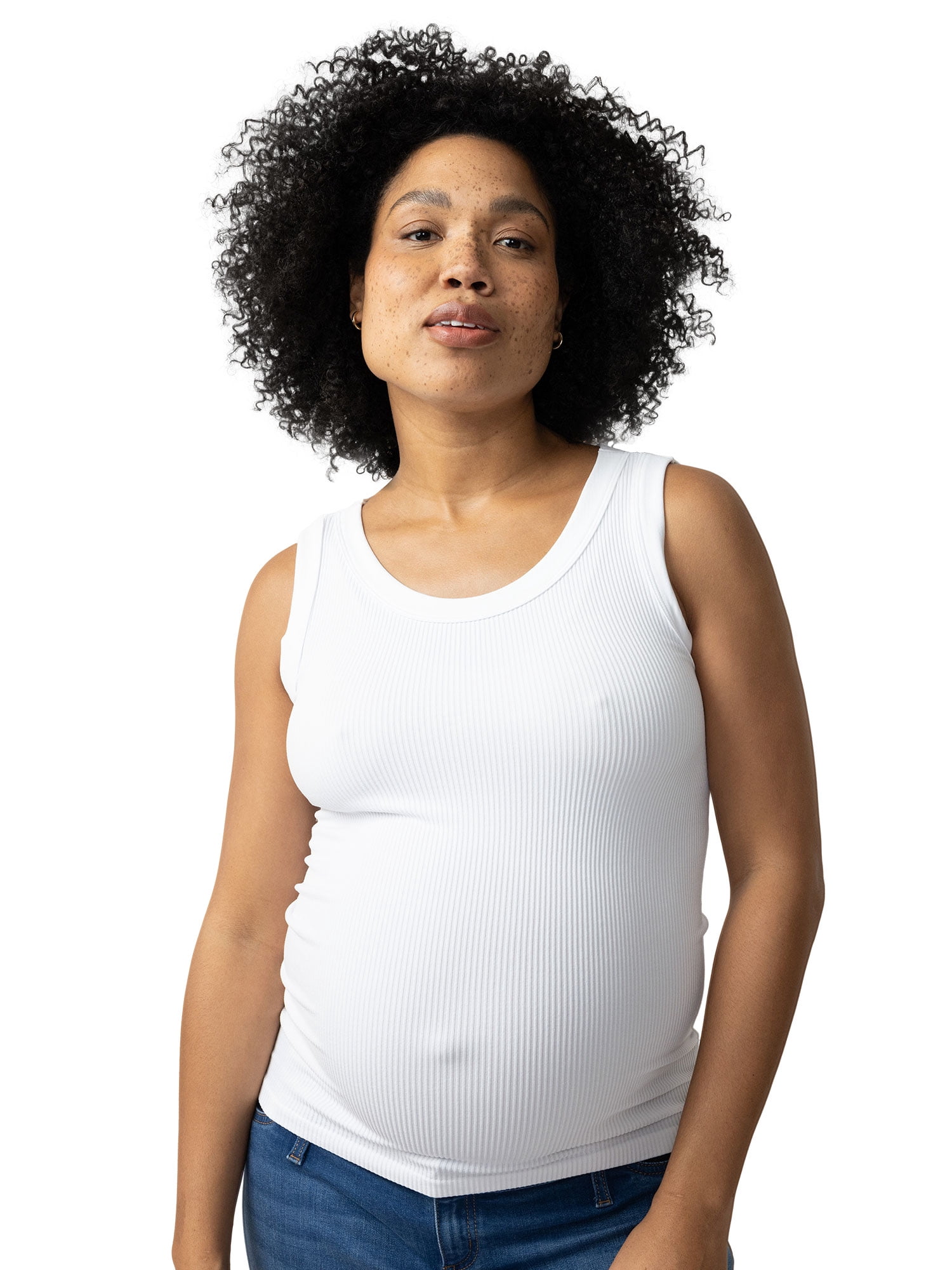 Ingrid & Isabel For Every Belly Women's Maternity Seamless Fitted RibTank, Sizes S-XXL