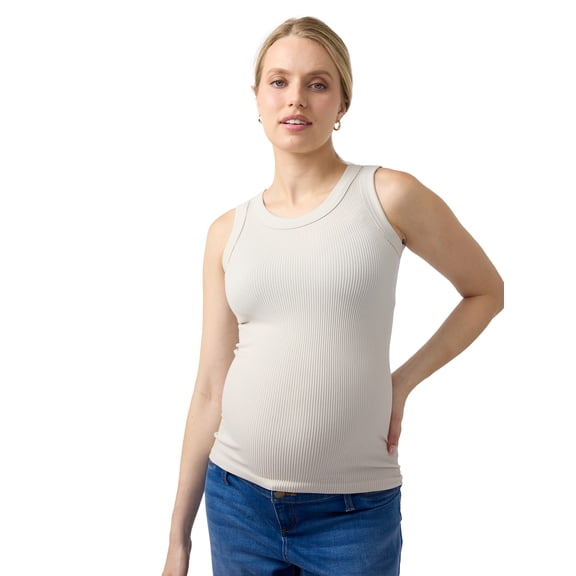 Ingrid & Isabel For Every Belly Women's Maternity Seamless Fitted RibTank, Sizes S-XXL