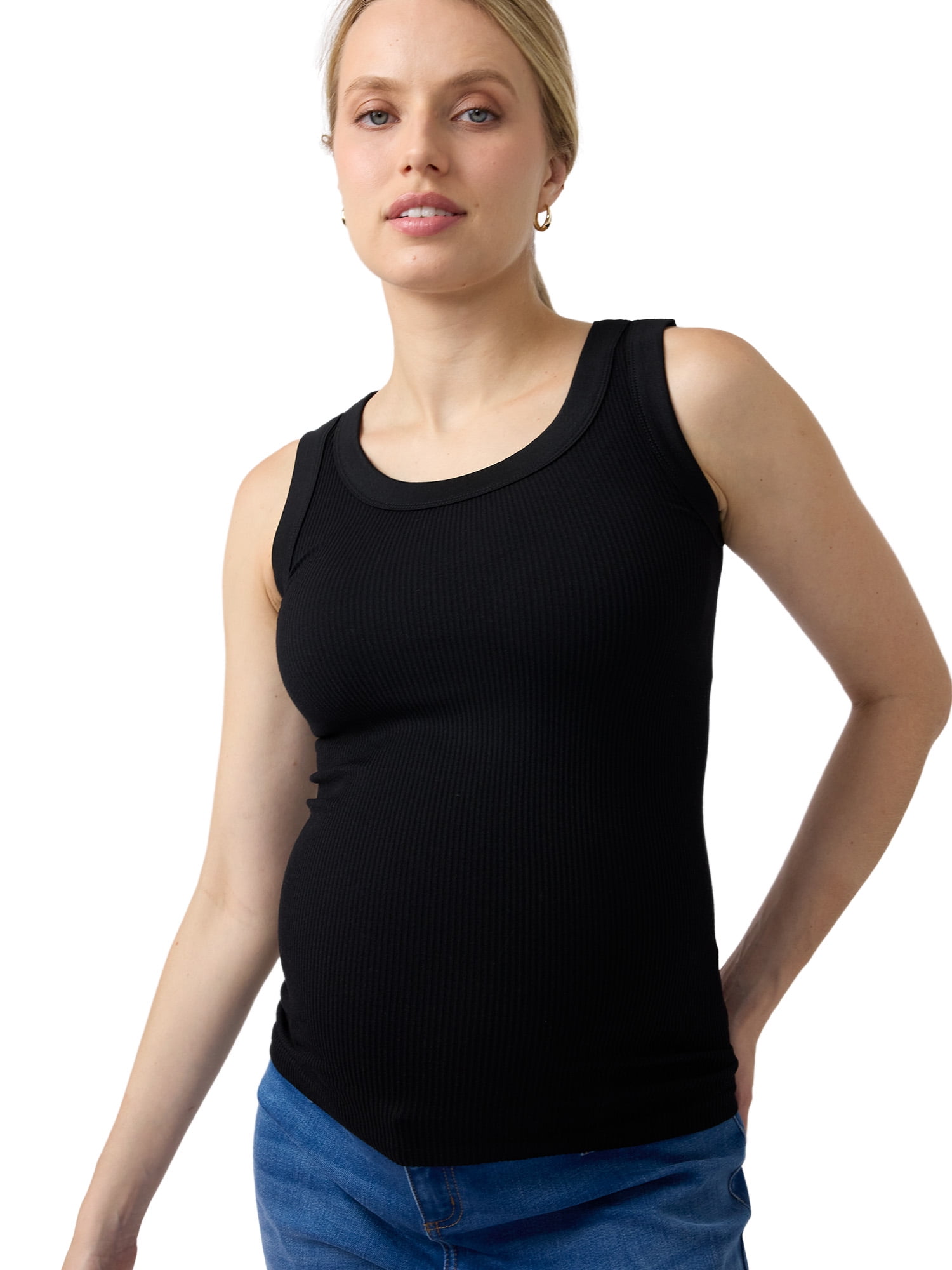 Ingrid & Isabel For Every Belly Women's Maternity Seamless Fitted RibTank, Sizes S-XXL