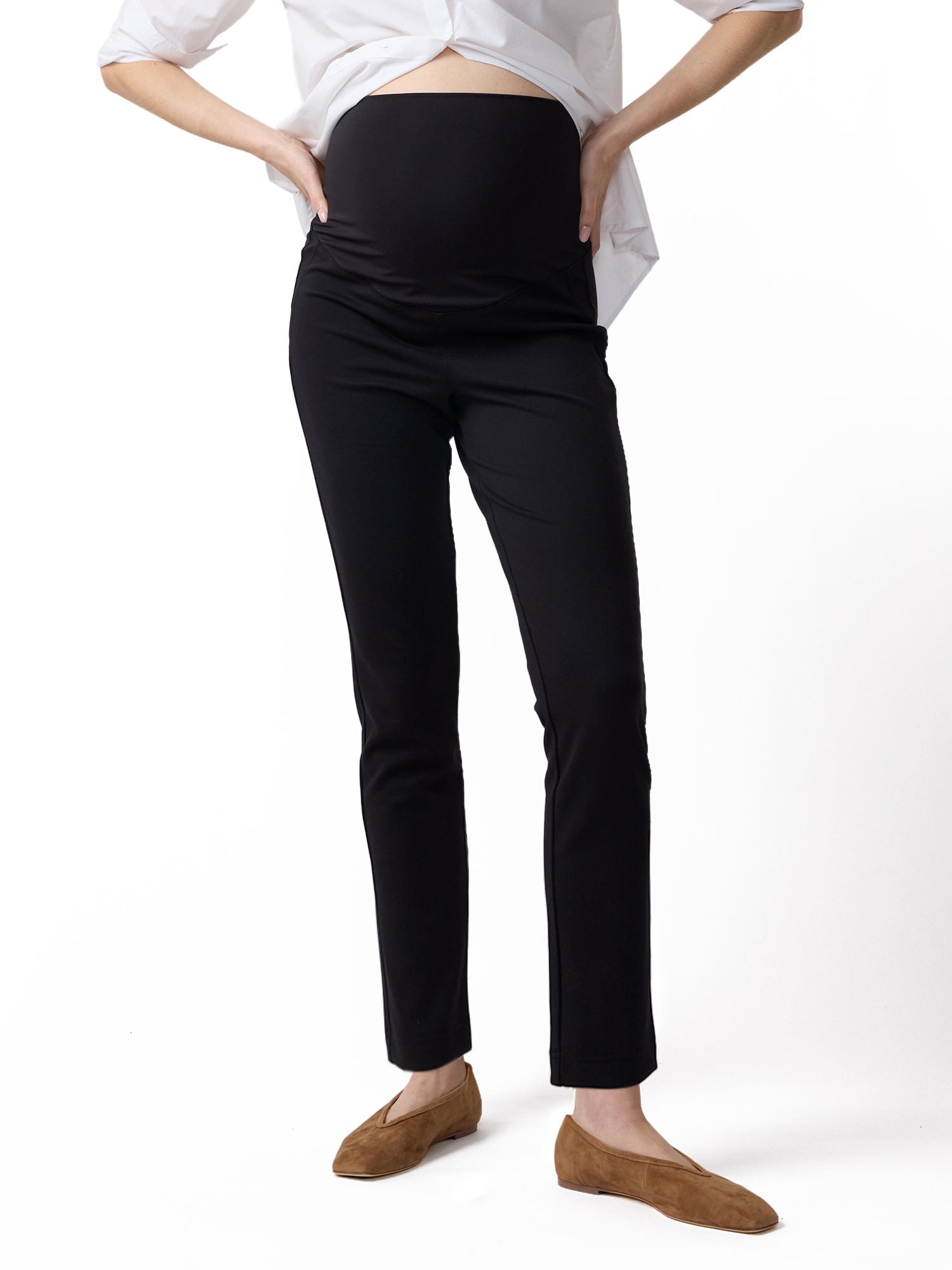 Ingrid & Isabel For Every Belly Women's Maternity Slim Ponte Pant, Sizes XS-XXL