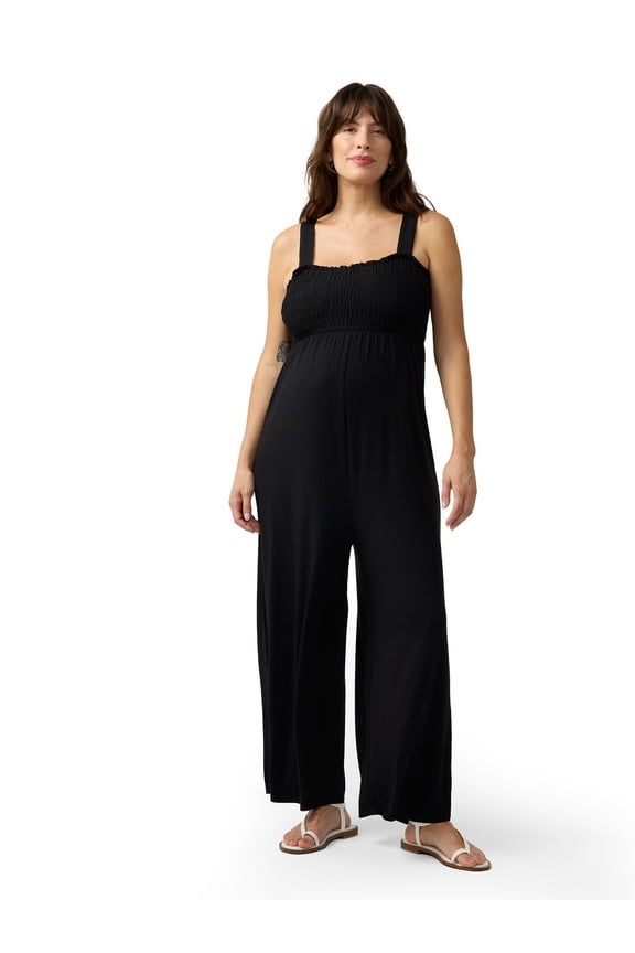 Maternity Smocked Jumpsuit, Size S-XXL