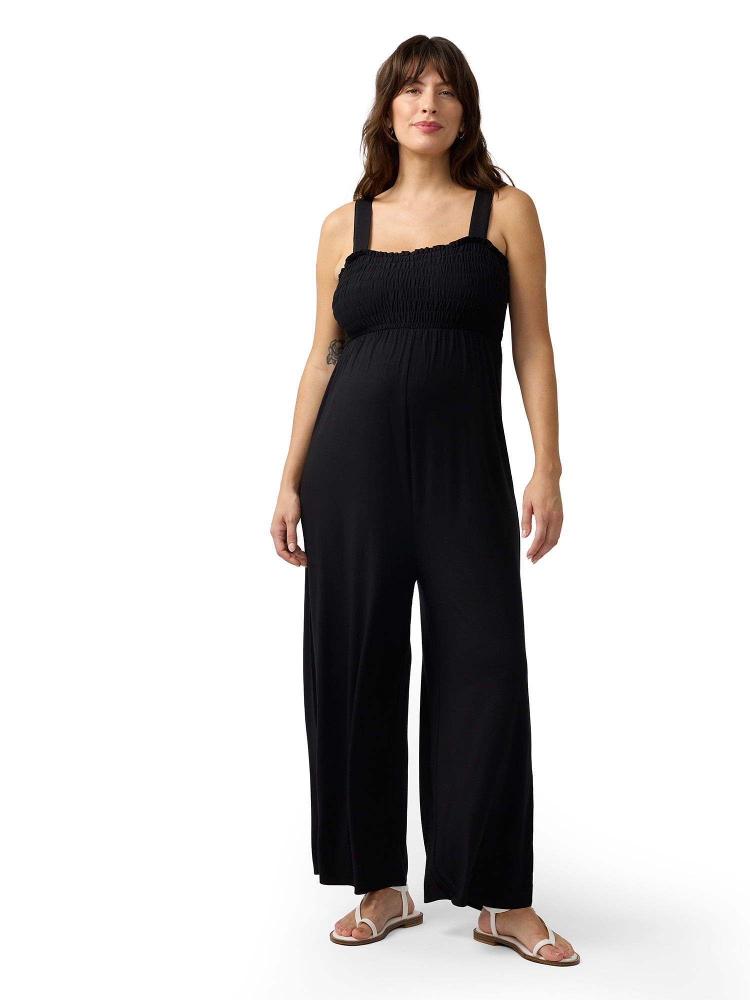 Ingrid & Isabel For Every Belly Maternity Smocked Jumpsuit, Size S-XXL
