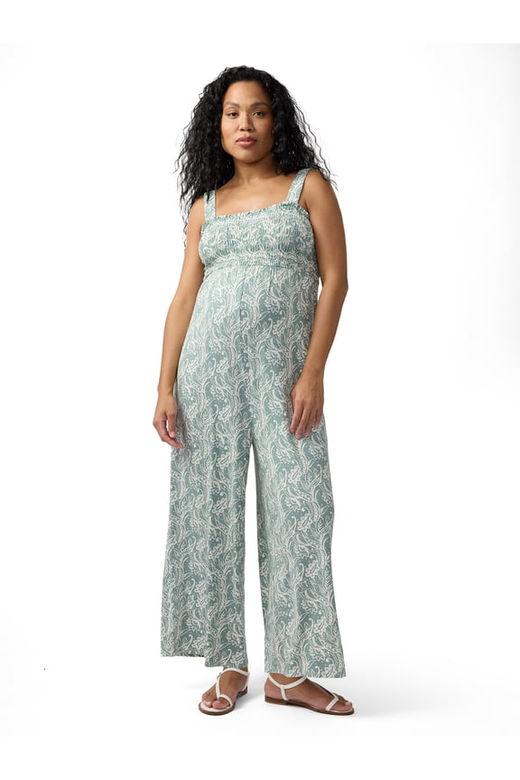 Maternity Smocked Jumpsuit, Size S-XXL