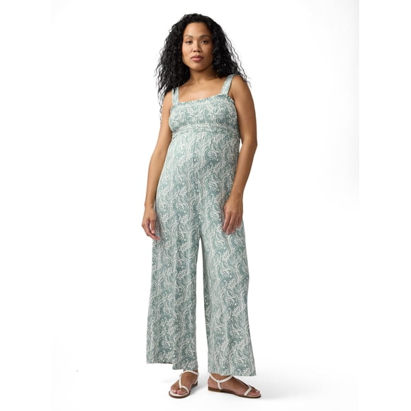 Ingrid & Isabel For Every Belly Maternity Smocked Jumpsuit, Size S-XXL