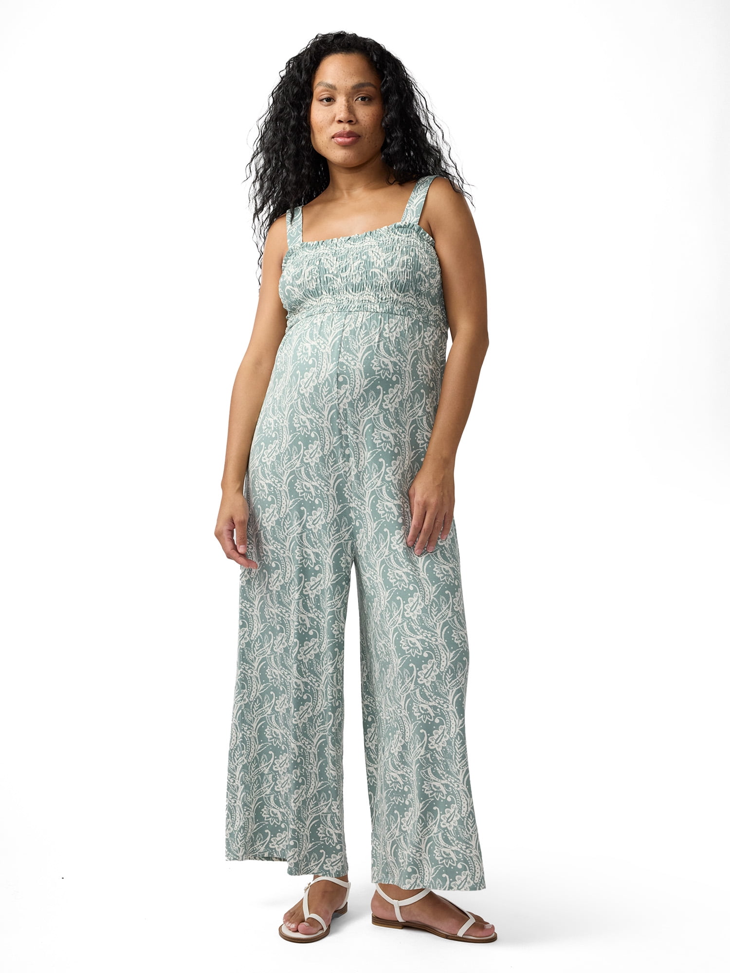 Ingrid & Isabel For Every Belly Maternity Smocked Jumpsuit, Size S-XXL