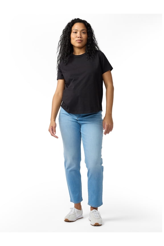 Women's Maternity Straight Jeans, Sizes XS-XXL