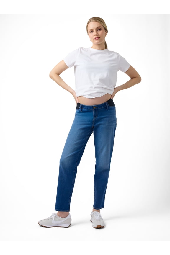 Women's Maternity Straight Jeans, Sizes XS-XXL