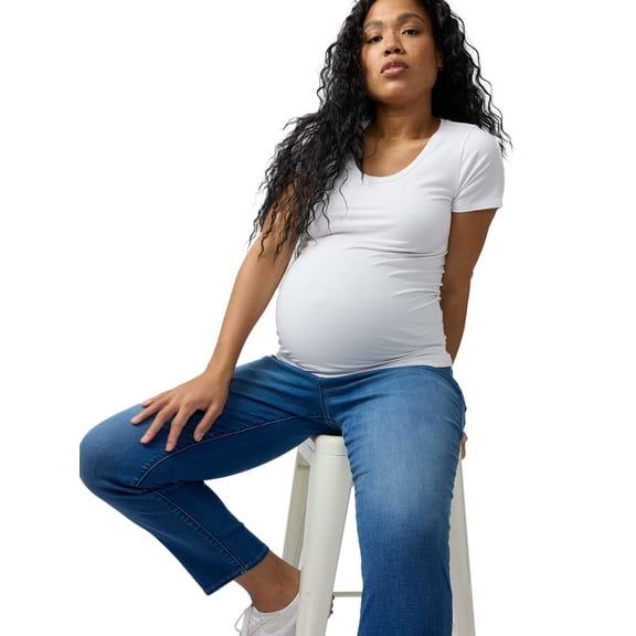 Ingrid & Isabel For Every Belly Women's Maternity Straight Jeans, Sizes XS-XXL