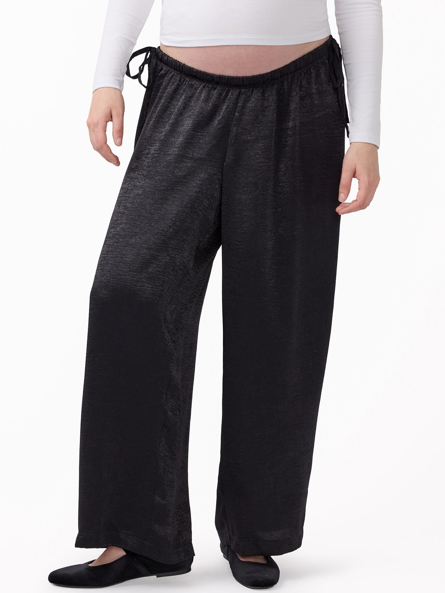 Ingrid & Isabel For Every Belly Women’s Maternity Under the Belly Drape Pants, Sizes S-XXL