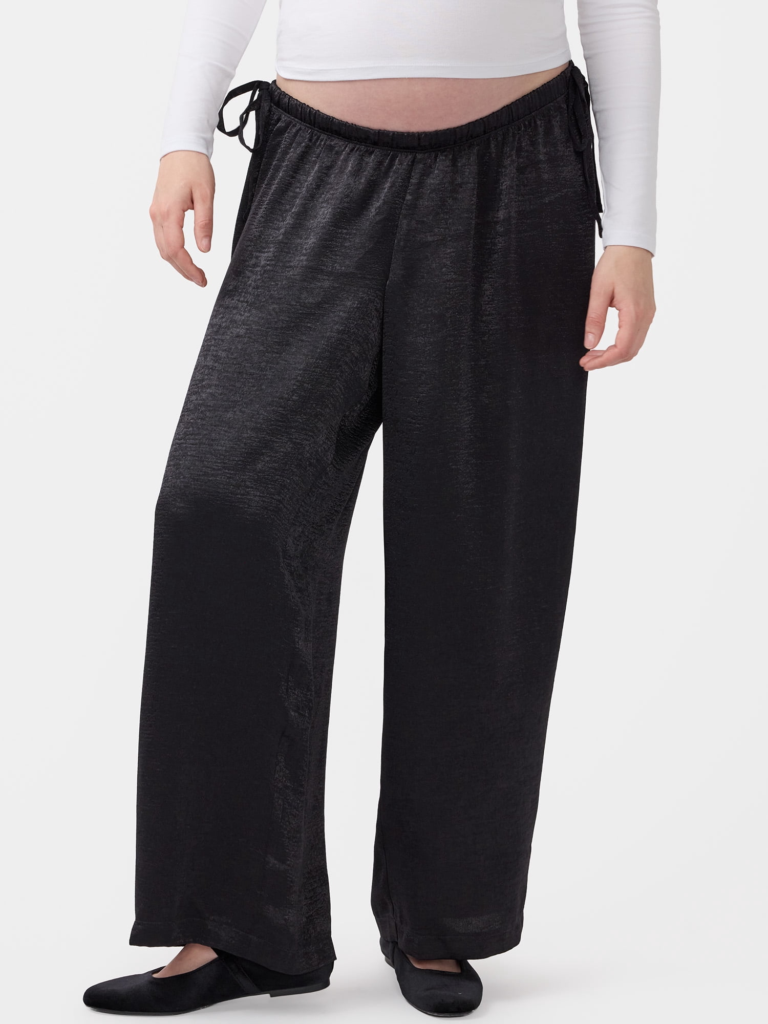Ingrid & Isabel For Every Belly Women’s Maternity Under the Belly Drape Pants, Sizes S-XXL